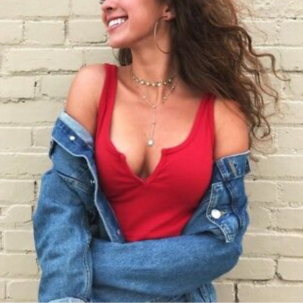 Brandy Melville- Red Trisha Top
